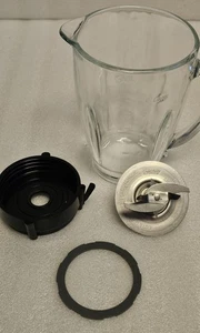 Oster Blender Pro 1200 Replacement Glass Blender Jar Lid Base Blades Gasket Seal - Picture 1 of 24