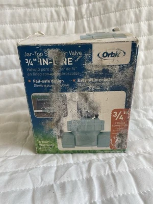 Orbit 3/4-inch  Jar-Top In-Line Sprinkler Valve - 57460 - NEW - Image 1 of 4