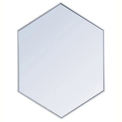 Elegant Lighting MR4430 Decker 29-1/4" W x 40" H Geometric Framed - Silver - Image 1 of 4