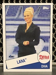 2015 Topps Heritage Lana WWE Wrestling Divas Card 1985 #57 NXT Ravishing AEW TNA - Picture 1 of 5