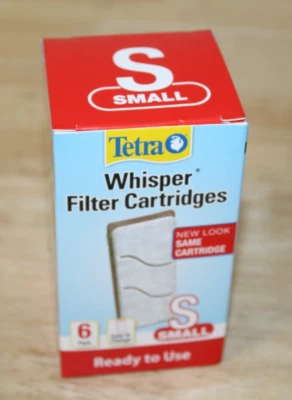 TÉTRA Tetra Whisper Filter Cartridges, Size Small, 6 Pack, Ready to Use, 19550