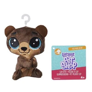 Littlest Pet Shop Clip-a-Pet Hoffman Beary 4" Plush - Picture 1 of 1