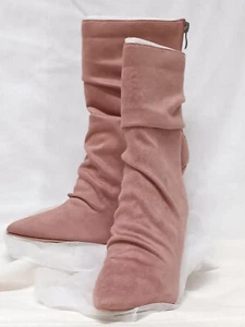 Journee Collection Size 8 Blush Markie Women's Slouch Stiletto Boots - Picture 1 of 11