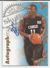2011-12 FLEER RETRO BASKETBALL SKYBOX AUTOGRAPHICS BISMACK BIYOMBO ROOKIE AUTO