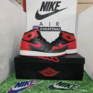 Nike Air Jordan 1 Retro High OG Banned 2016 Size 5 MEN/YOUTH, SZ 6.5 WMN. CLEAN - Picture 1 of 18