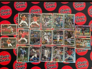 Topps Chrome Baseball Card Lot Inserts Parallels Refractors 19 Cards Total - Picture 1 of 4