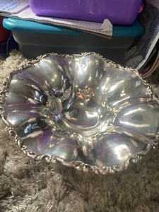 Sterling Silver Fruit Bowl 825 Gram Old Antiques - Picture 1 of 4