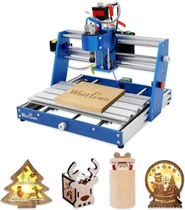CNC Router Machine 3018 Blue All-Aluminum with Emergency-Stop 3 Axis Engraving - Picture 1 of 6