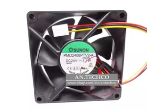 1PC SUNON 8025 PMD2408PTV2-A 8CM inverter cooling fan 24V 4.1W - Picture 1 of 1