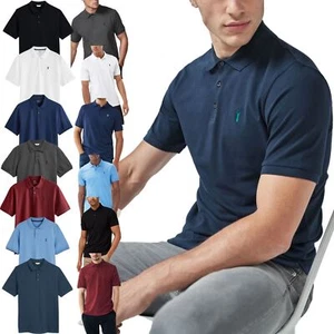 NEXT Mens Pure Cotton Pique Polo Shirt Jersey Short Sleeve T Shirt Top XS-3XL - Picture 1 of 13
