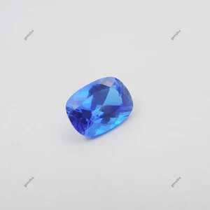 Piedra preciosa suelta natural corte cojín azul tanzanita CERTIFICADA 9,70 quilates - Imagen 1 de 14