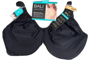 Bali Passion for Comfort  Minimizer Underwire Bra df3385 34DD, Black - Picture 1 of 6
