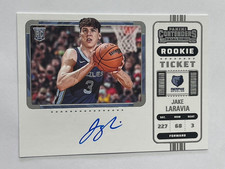 2022-23 Panini Contenders Jake LaRavia Rookie Ticket Variation Autograph 120