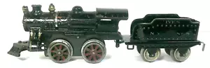 Ives #1 Cast Iron 0-4-0 Mechanical Wind-Up Steam Locomotive w/#11 Tender - Picture 1 of 6