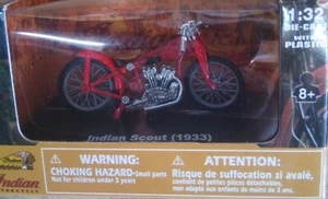 Small scale 1933 Indian Scout red New-Ray cool very detailed replica - Picture 1 of 6