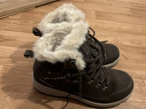 New Quechua SH 900 Warm WATERPROOF Boots Kids Size UK 3 EU 36 LEATHER/SUEDE - Picture 1 of 6