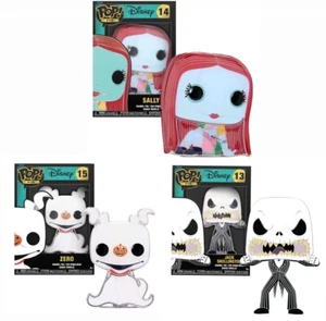 Funko Pop! Enamel Pin Nightmare Before Christmas  Jack Skellington Zero Sally - Picture 1 of 4