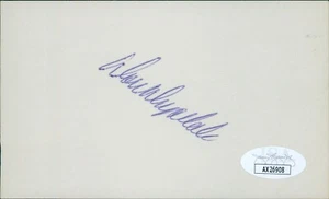 Don Drysdale Los Angeles Dodgers Signed 3x5 Index Card JSA Authenticated - Picture 1 of 2