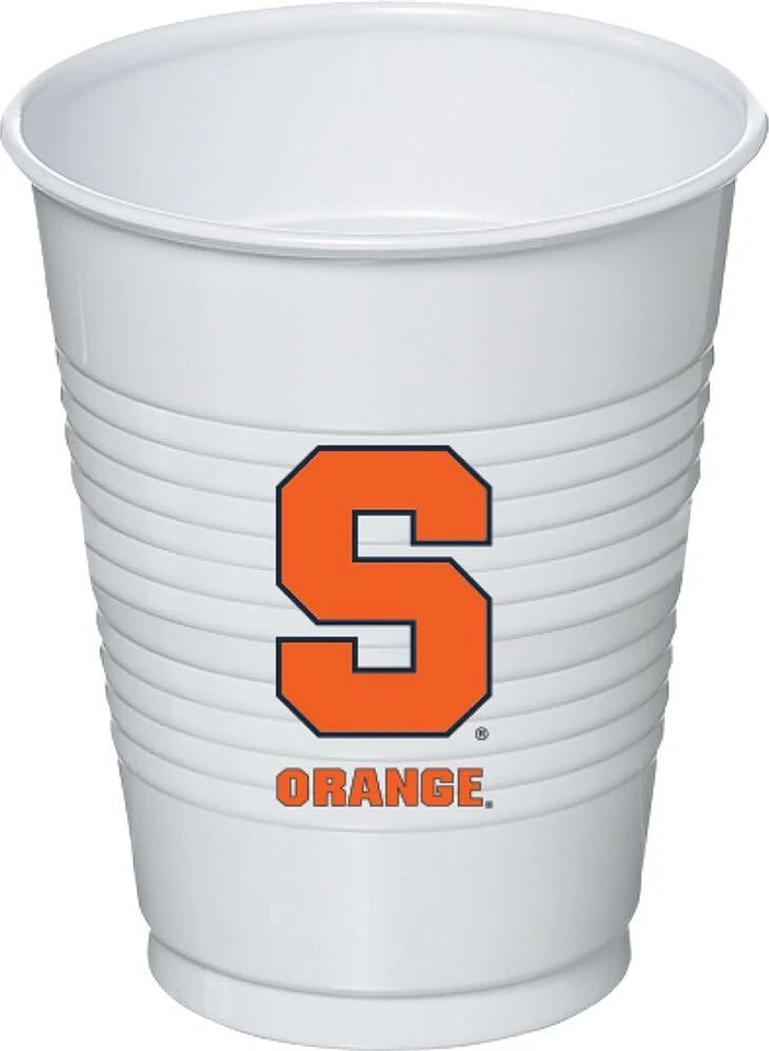 Syracuse Orange NCAA University College Sports Party 16 oz. Plastic Cups - Image 1 of 1