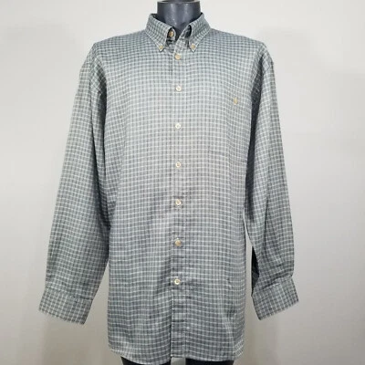 Scott Barber Mens XL Button Down Long Sleeve Shirt Dress Professional Check - Image 1 of 4