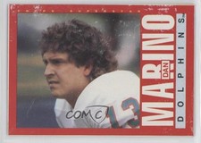 1985 Topps Wax Box Bottom Superstars Dan Marino #K HOF