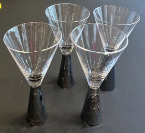 4 - Midas argento 8 once Calici Acqua o Vino Vetro Galleria Z - Foto 1 di 6