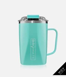 New BrüMate Toddy - 16oz Leak Proof Insulated Coffee Mug AQUA - Picture 1 of 2