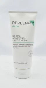 Replenix BP 10% Acne Wash + Aloe Vera 6.7 fl.oz / 200 ml NEW SEALED - Picture 1 of 3