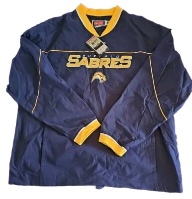  Buffalo Sabres Reebok NHL Face Off Mens  Stitched Pullover Jacket XL NWT New - Image 1 of 4
