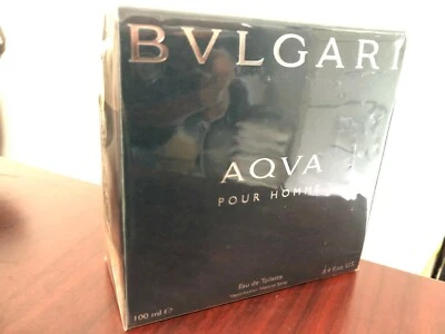 *VINTAGE *BVLGARI AQVA POUR HOMME 3.4 FL oz / 100 ML EDT Spray Sealed Box - Image 1 of 4