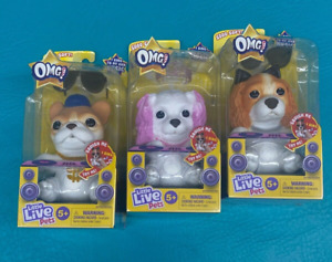 3 OMG Pets! Little Live Pets Soft Squishy Singing Dog, BATTERIES REQUIRED 3-LR44