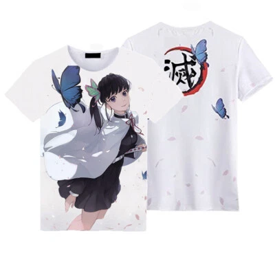 Demon Slayer Tsuyuri Kanao Harajuku Fashion Short Sleeve T-Shirt Cosplay Otaku - Image 1 of 3