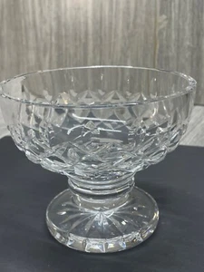 Candy Dish Crystal Cut Glass Footed Heavy Candy Dish see pics vintage - Picture 1 of 15