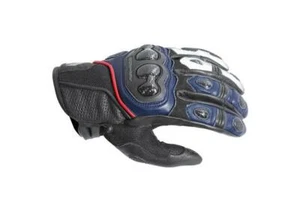 XL Blue Mens DriRider Air Ride Short Cuff Summer Vented Motorbike Gloves - Picture 1 of 4