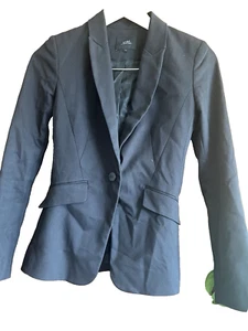 SABA Black Stretch Cotton Polyamide blend Jacket Size 4AU - Bild 1 von 2