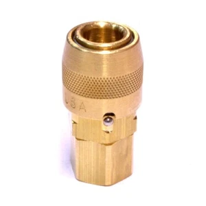 Foster BL3003GB Sleeve Lock 1/4" Body x 1/4" Female NPT Air Hose Fittings Brass - Picture 1 of 3