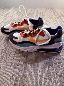 Nike Air Max 270 React Zapatos Mujer Talla 7 Multicolor Negro Blanco AO4971-002 - Imagen 1 de 9