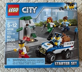 LEGO City Police Starter Set 60136, Complete Set, 80 Pieces, Boxed