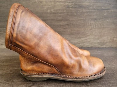 Trippen Women's Bomb Slouchy Brown Leather Ankle Boots Sz 38 US 7.5. - Image 1 of 4
