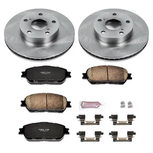 PowerStop KOE5431 Front Disc Brake Kit Rotors Pads Set for 2005-15 Toyota Tacoma - Picture 1 of 1
