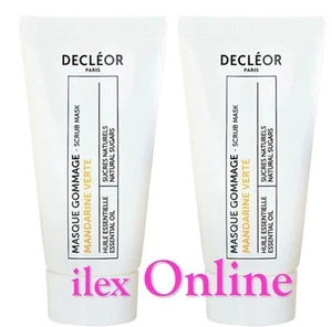 2 x DECLEOR GREEN MANDARIN SCRUB MASK 15ml = 30ml ~Exfoliate & Smooth the skin~ - Picture 1 of 4