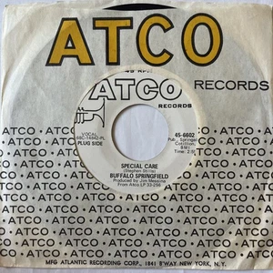 BUFFALO SPRINGFIELD PROMO: Special Care / Kind Woman ATCO Records 45rpm 7" vg+ - Picture 1 of 5