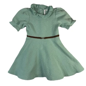 Janie And Jack Girls’ The Equestrian Chic Dress, Sea Green, Size 5 - Picture 1 of 5