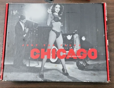 RARE Just the Facts Chicago Broadway Musical Memorabilia Box 90s Playbill Video - Image 1 of 4