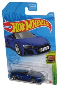 Hot Wheels HW Exotics 4/10 (2020) Blue 2019 Audi R8 Spyder Car 211/250 - Picture 1 of 1
