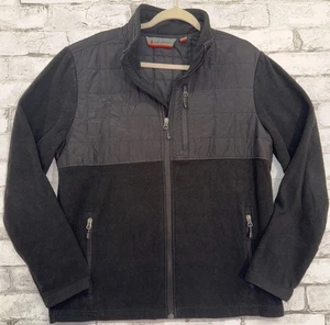 Chaqueta polar Free Country Overlay negra azabache y gris carbón para hombre mediana 38/40 - Imagen 1 de 7
