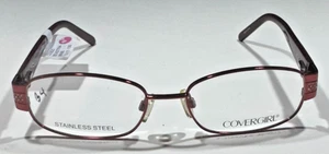 Covergirl Eyeglass Frames CG0825 Metal 53-17-135 Wine Red Oval - Picture 1 of 6