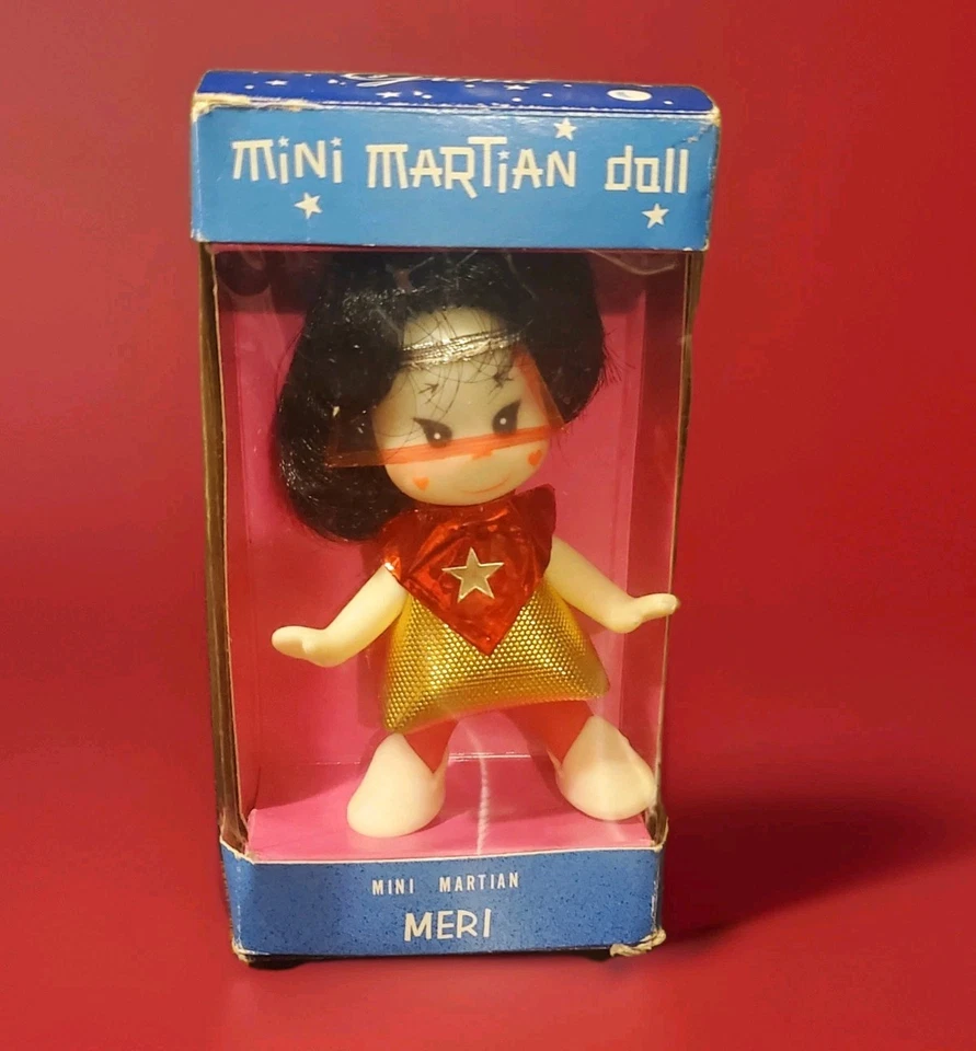 MUÑECA "MINI MARCIANOS" 1967 Original 4 Pulgadas J SWEDLIN "MERI" Sin Usar En Caja-Ideal Foto 1 de 4