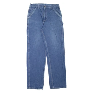 Jeans De Trabajo Para Hombre CARHARTT Azul Relajado Ajustado Stone Wash W33 L34 - Imagen 1 de 6