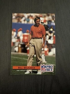 1992 Pro Set Mobil FACT #144 BILL BELICHICK Head Coach Football Card RARE - Picture 1 of 2
